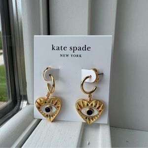 NEW Kate Spade Gold Heart Earrings